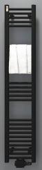 Mert Badheizkörper Comfort mit Mittelanschluss tiefschwarz matt 1500x300 mm (Höhe x Breite)