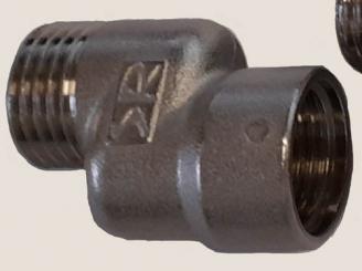 Heizkörper S-Anschluss 1/2'' IG auf 1/2" AG Achsabstand 10 mm