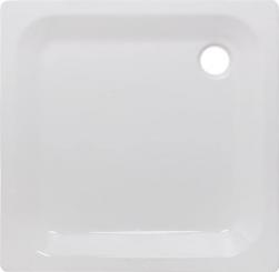 Quadrat Stahl-Duschtasse 80x80/90x90 x 16 cm weiß 