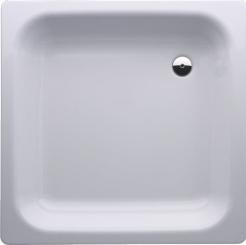 Quadrat Stahl-Duschtasse weiß 90x90x16 cm