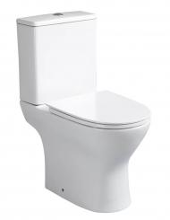 sanicomfort Keramik Stand WC-Kombination Set Paros ohne Spülrand 