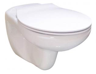 sanicomfort Keramik Tiefspül Wand-WC Set Hanna spülrandlos weiß 