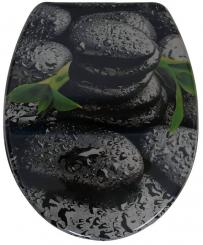 sanicomfort Duroplast WC-Sitz nasse Steine mit Absenkautomatik 