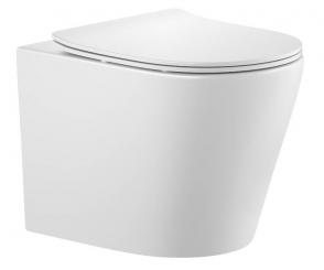 sanicomfort Keramik Tiefspül Wand-WC Nakia spülrandlos weiß matt 