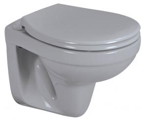 sanicomfort Keramik Wand-WC Tiefspüler spülrandlos manhattan matt 