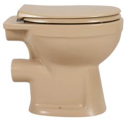 sanicomfort Keramik Stand-WC Tiefspüler spülrandlos beige matt 