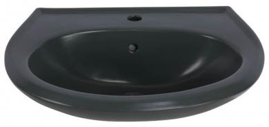 sanicomfort Keramik Waschbecken 595x515 mm anthrazit matt 