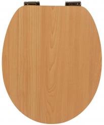 sanicomfort MDF WC-Sitz Buche matt lackiert mit Absenkautomatik 