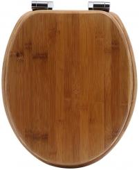 sanicomfort Vollholz WC-Sitz Bambus dunkel mit Absenkautomatik 
