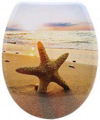 sanicomfort Duroplast WC-Sitz Sonnenuntergang mit Absenkautomatik 