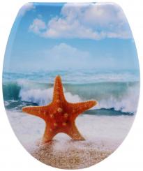 sanicomfort Duroplast WC-Sitz Seestern mit Absenkautomatik 