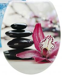 sanicomfort Duroplast WC-Sitz Orchidee mit Absenkautomatik 