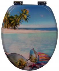 sanicomfort MDF WC-Sitz Strand mit Absenkautomatik 