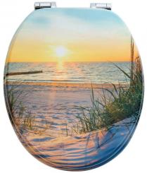sanicomfort MDF WC-Sitz Sonnenuntergang mit Absenkautomatik 