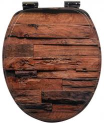 sanicomfort MDF WC-Sitz Holz antik mit Absenkautomatik 