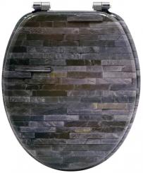 sanicomfort MDF WC-Sitz Ziegel ohne Absenkautomatik 