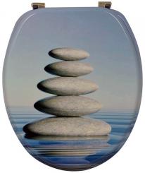 sanicomfort MDF WC-Sitz Steinpyramide ohne Absenkautomatik 