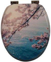 sanicomfort MDF WC-Sitz Kirschblüte mit Absenkautomatik 