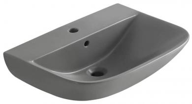 sanicomfort Keramik Waschbecken Rivo 60x45 cm hellgrau matt 