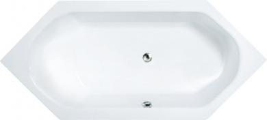 Acryl Sechseck Badewanne 2000x900x420 mm links/rechts weiß 