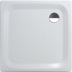 Quadrat Stahl-Duschtasse weiß extra flach 80x80x2,5 cm