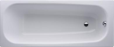 Stahl-Email Körperform Badewanne weiß 1600/1700 x 700 mm 
