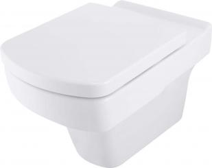 Keramik Wand-Tiefspül-WC Pure eckig antibakteriell ohne/mit WC-Sitz 