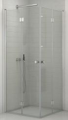 Dansani Match Falttür für Eckdusche 6 mm Klarglas mit Glassiegel 2000x900 mm, Profilfarbe silber matt