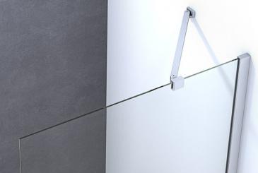 Stabilisierungsarm 45° für Dansani Match Seitenwand, silber-matt 60 cm