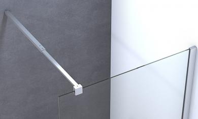 Stabilisierungsarm Teleskopstange für Dansani Match Seitenwand, silber-matt 60-100 cm