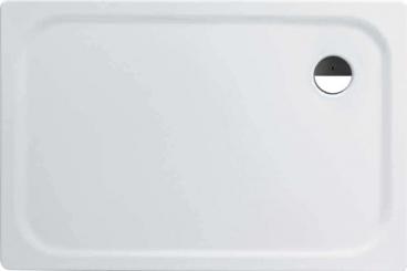 Rechteck Stahl-Duschwanne 120x80x2,5 cm extra flach weiß 