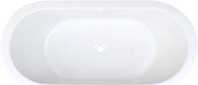 Acryl Oval-Badewanne 1800x800x500 mm weiß 