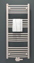 Mert Badheizkörper Comfort gebogen mit Mittelanschluss weiß 1200x500 mm (Höhe x Breite)