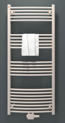 Mert Badheizkörper Comfort gebogen mit Mittelanschluss weiß 