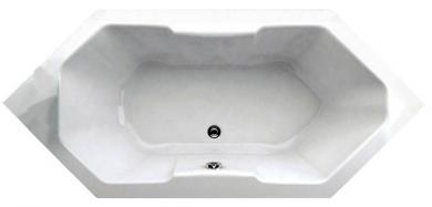Schröder Acryl 6-Eck Badewanne Komplettset Otte 180x80x42 cm 