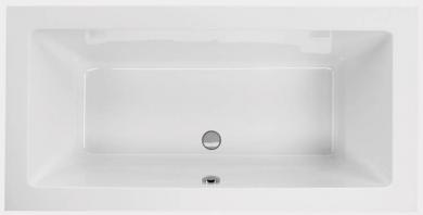 Schröder Acryl Rechteckbadewanne Komplettset Lupor weiß 200x100x50 cm