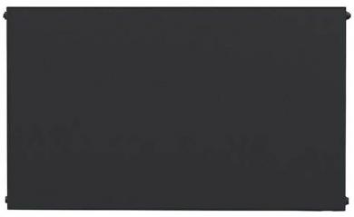 sanicomfort Planheizköper-Set Typ 22 schwarz matt RAL 9005 600x600 mm (Höhe x Breite)