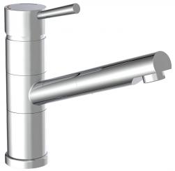 Niederdruck Spültischarmatur extra langer Auslauf chromoptik 