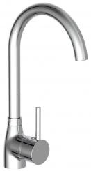 Hochdruck Küchenarmatur hoher Bogenauslauf chromoptik 