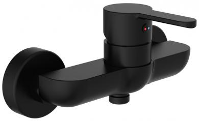 Einhebel Aufputz Duscharmatur schwarz matt 