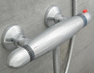 Aufputz Duschthermostat chromoptik 