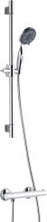 Komplettset Duschthermostat mit Brausegarnitur chromoptik 