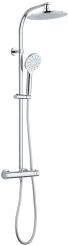 Überkopf Regendusche mit Thermostatarmatur und Kopfbrause 240 mm 