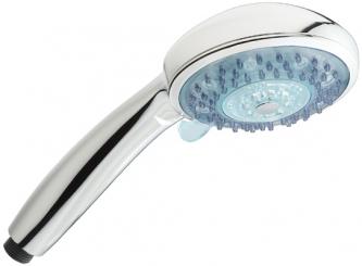 LED-Handbrause Ø 110 mm 3 Strahlarten 7-fach Farbwechsel 