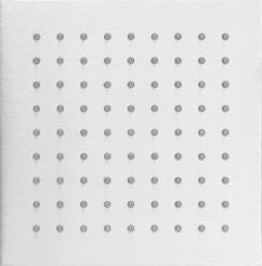 Edelstahl Kopfbrause superflach eckig 200x200 mm 