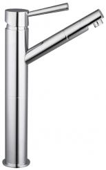 Waschtischarmatur hoher Auslauf für Aufsatzbecken chromoptik 