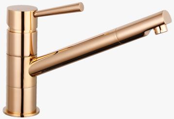 Einhand Spültischarmatur kupferoptik glänzend 