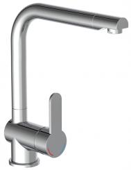 Einhebel Küchenarmatur Schnellbefestigung von oben chromoptik 