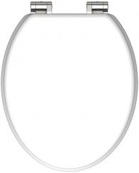 MDF Holzkern WC-Sitz matt weiß mit Absenkautomatik 