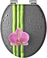 MDF Holzkern WC-Sitz Asia mit Absenkautomatik 